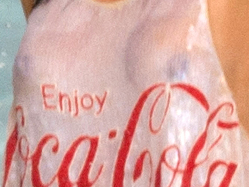 Adriana Lima Braless in her Wet T-Shirt