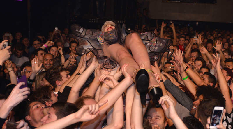 Alexa Goddard Crowd Surfing Upskirt