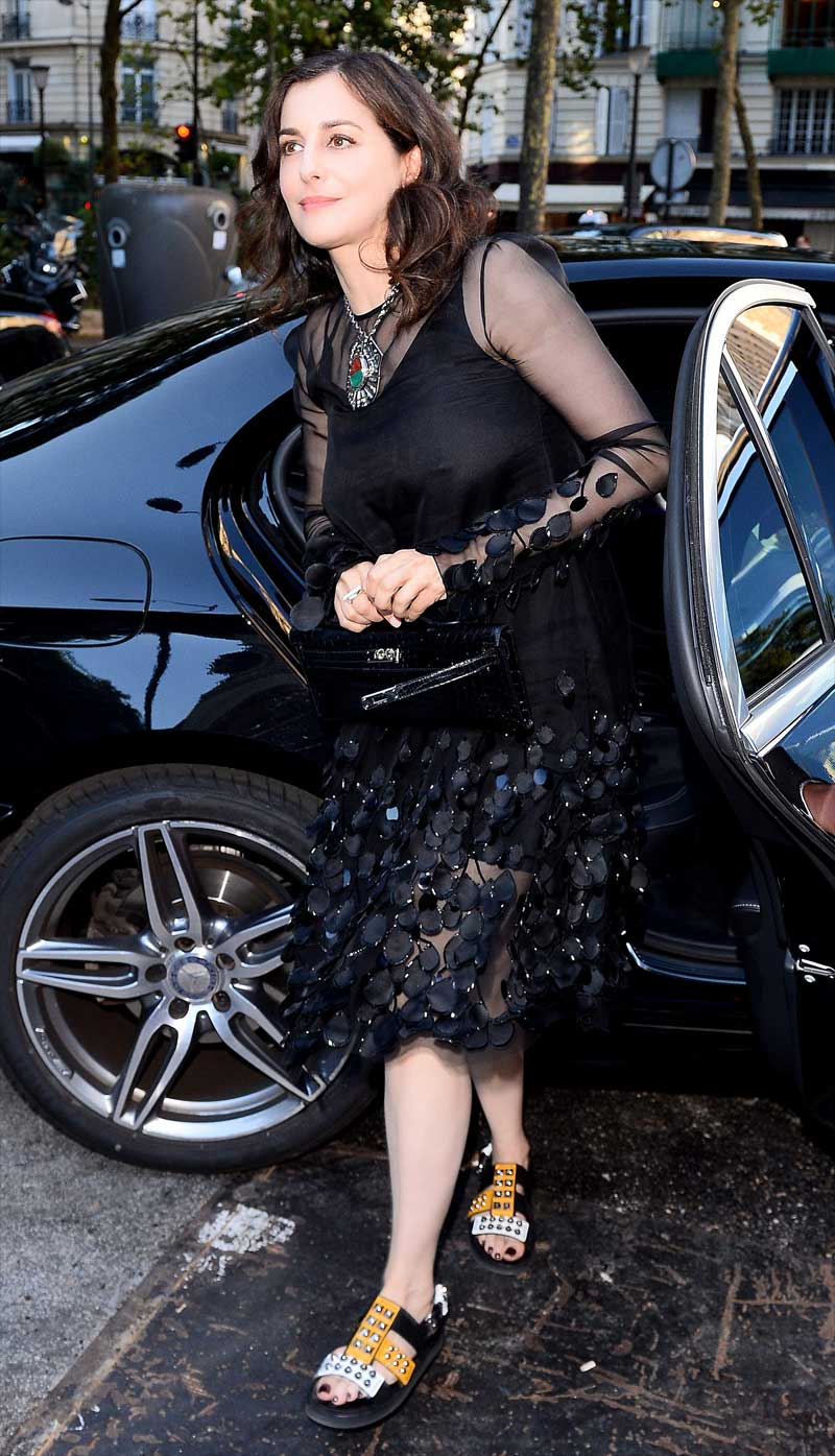 Amir Casar Braless in See Through Black Shirt