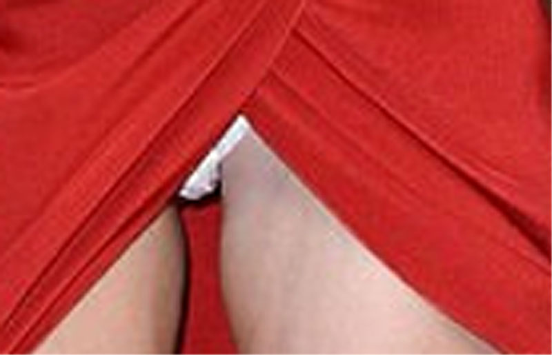 Anna Faris Red Carpet White Panty Upskirt