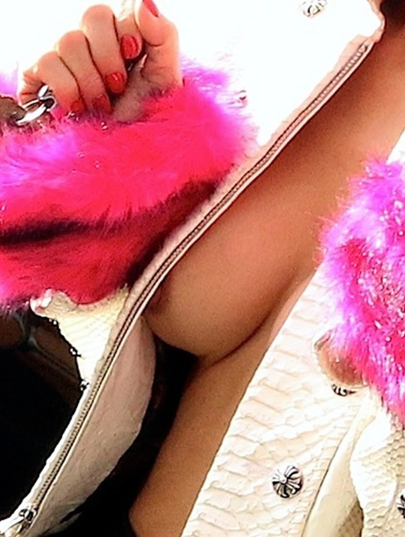 Bai Ling Gives Us a Nipple Peek While Out Shopping