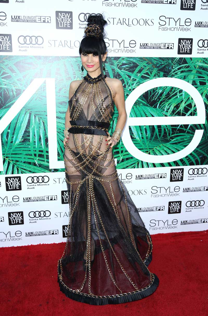 Bai Ling Nipple Peek on the Runway