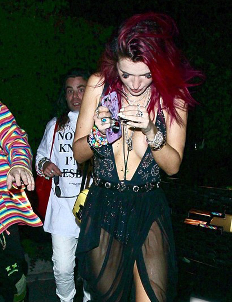 Bella Thorne Slips Her Nipple on a Night Out