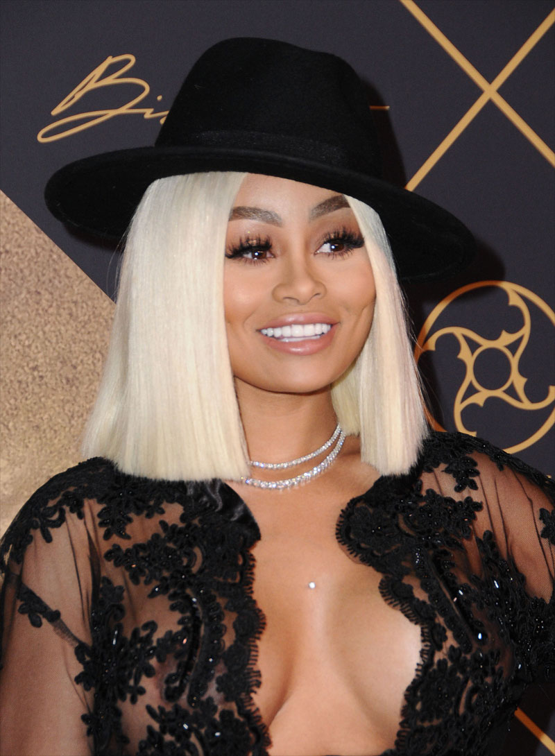 Blac Chyna Nipples in See Through Black Lace