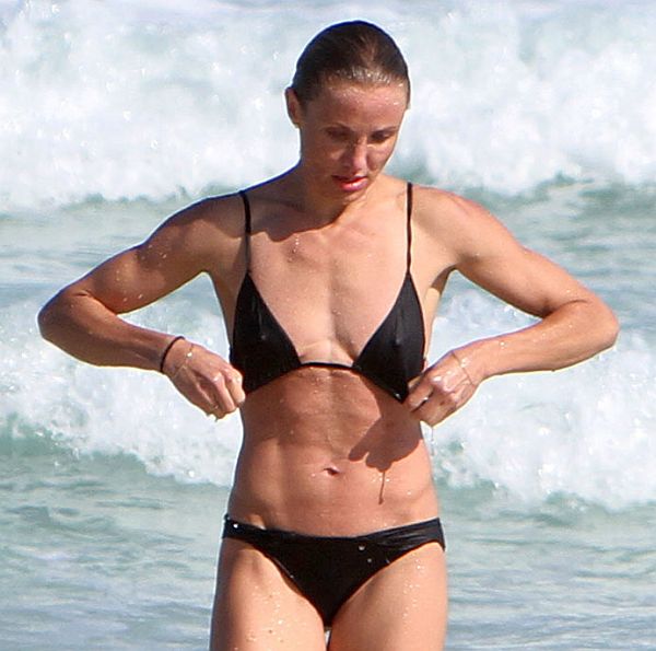 Cameron Diaz Bikini Hard Nipples