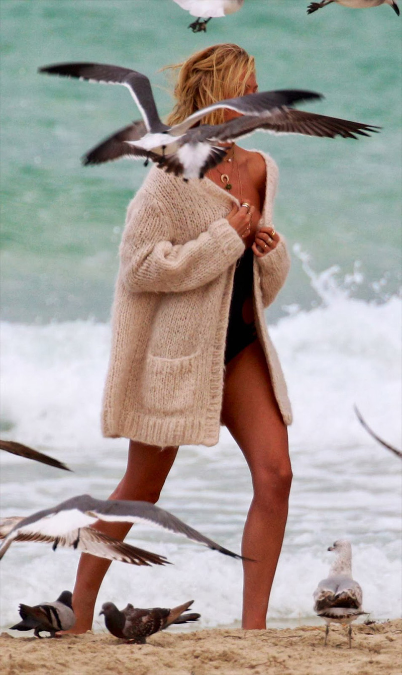 Candice Swanepoel Pops Out a Nip on a Shoot