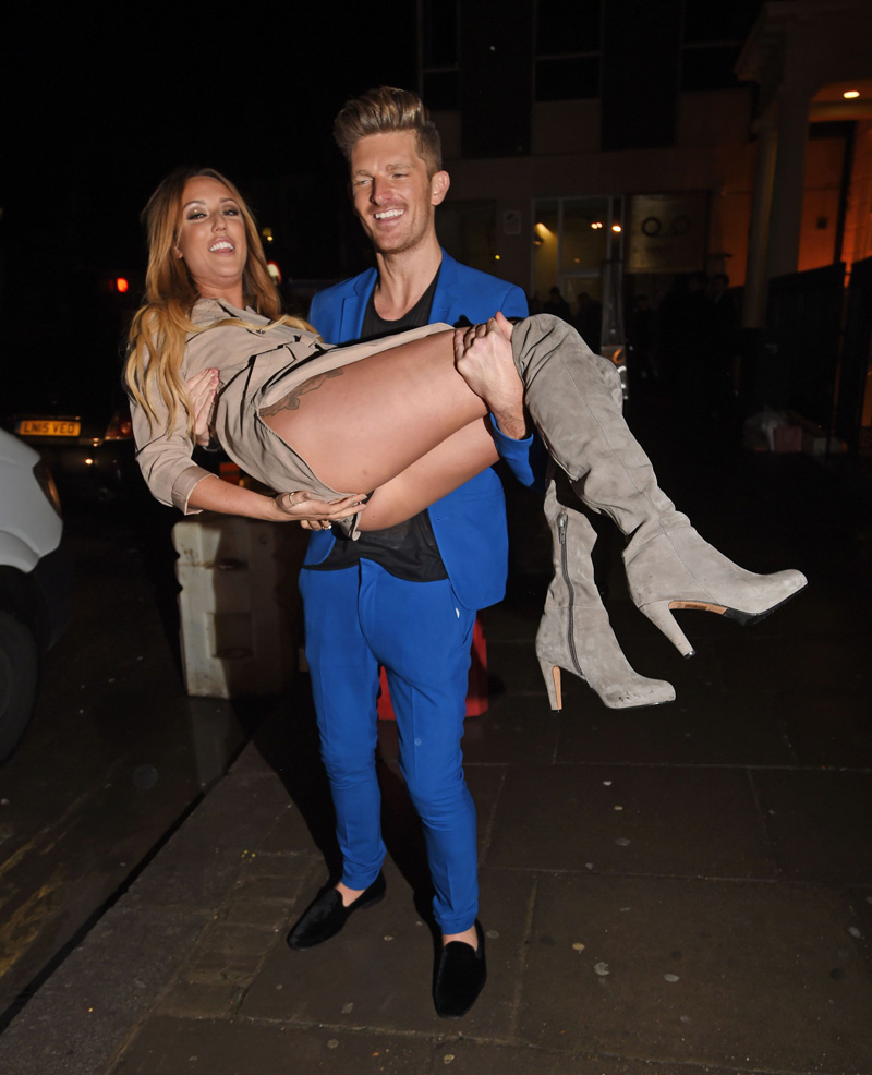 Charlotte Crosby Upskirt After the Bar