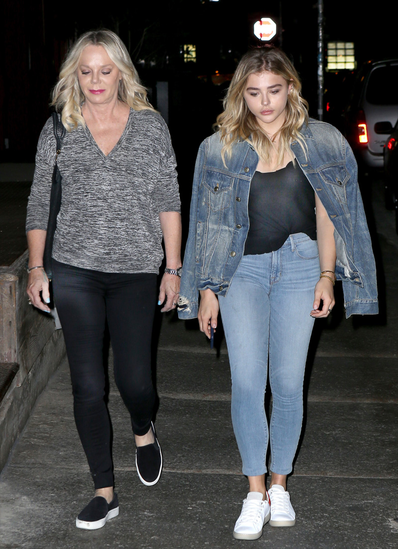 Chloe Moretz Nipple Piercing Strolling Down the Street