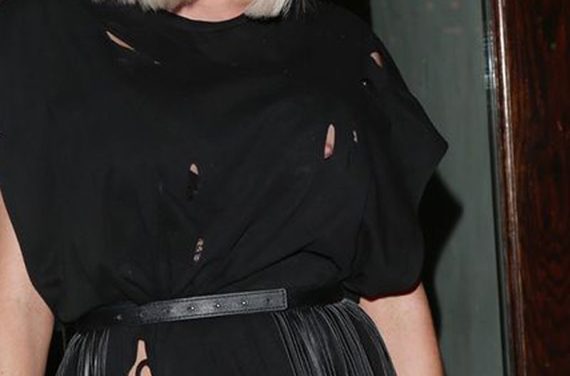 Chloe Simms Nipple Peek Through Her Ripped Dress