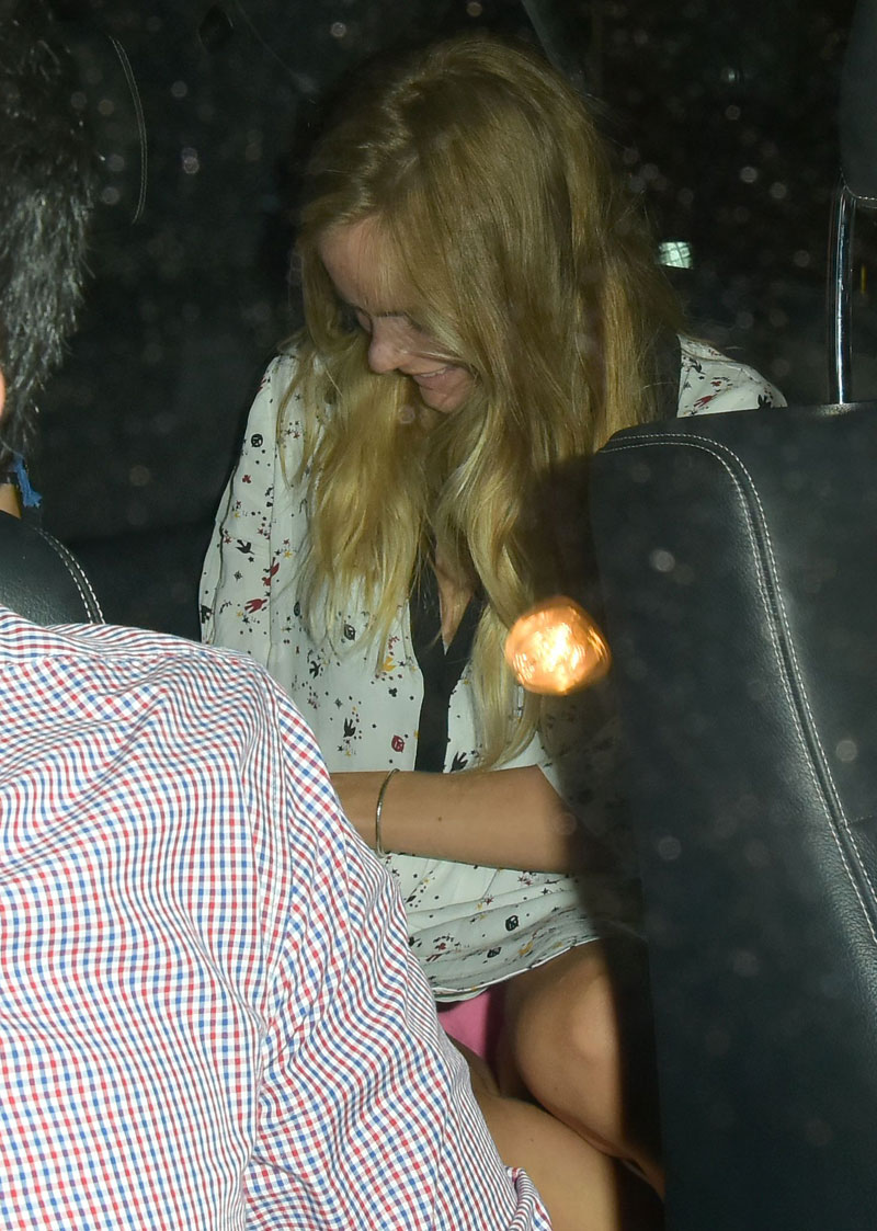 Cressida Bonas Pink Pantie Upskirt