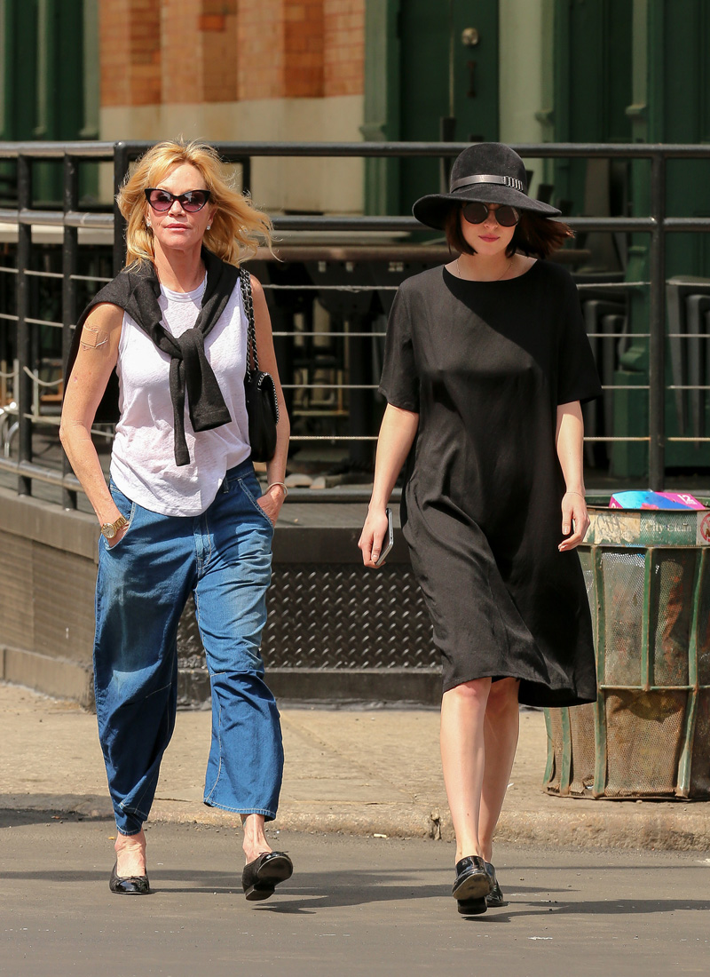 Dakota Johnson Braless Pokies Out in Public