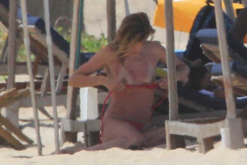 Doutzen Kroes Caught Topless on Vacation