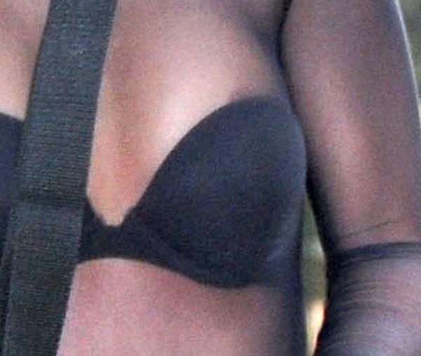 THE SATURDAYS Frankie Sandford See Through Areola Slip