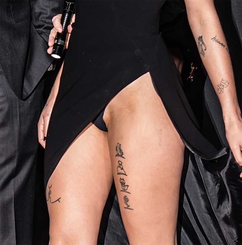 Halsey Black Panty Upskirt