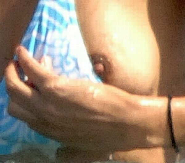 Spanish Model Ines Sastre Bikini Nip Slip! Click Pic For The Closeup!