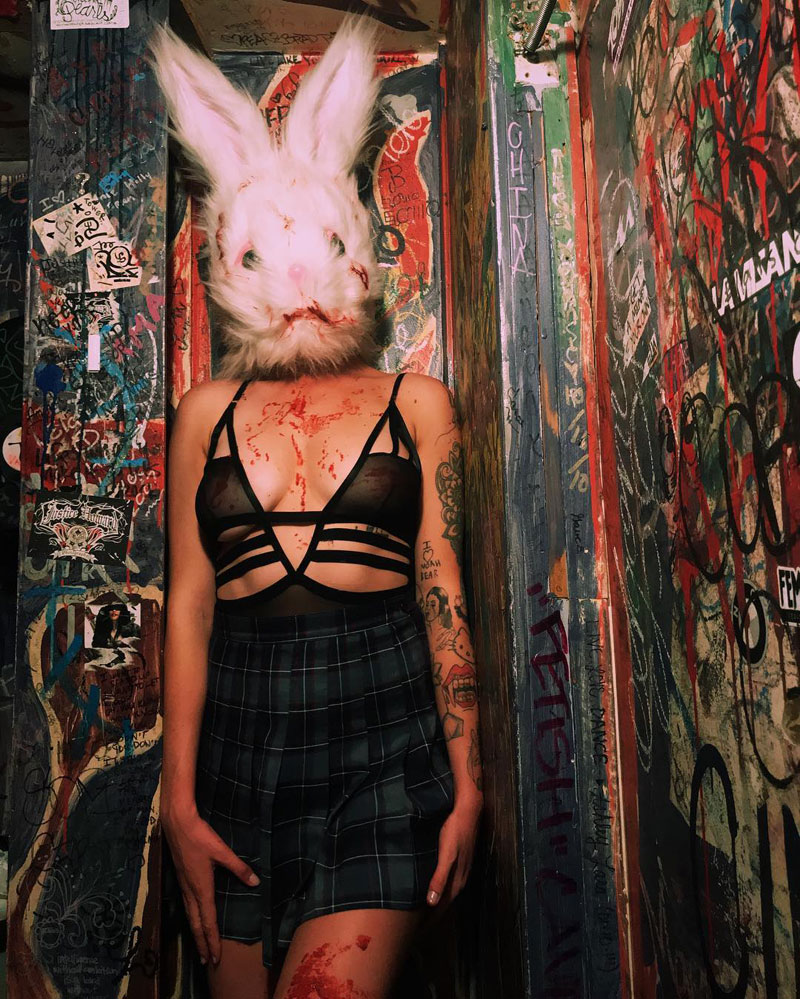 Ireland Baldwin Nips in See Through Black Top