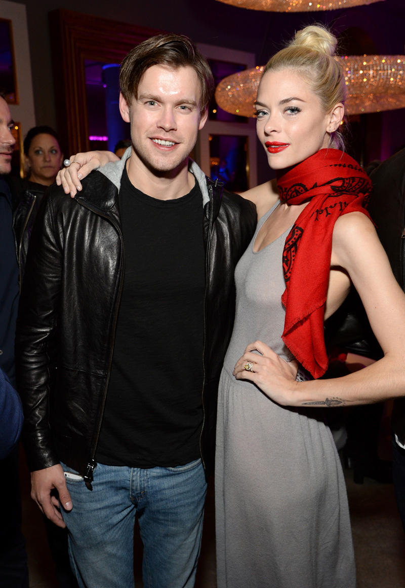 Jaime King in Slightly See Thru Dress