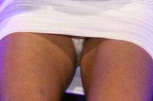 Joanne “JoJo” Levesque Upskirt Panty Peek