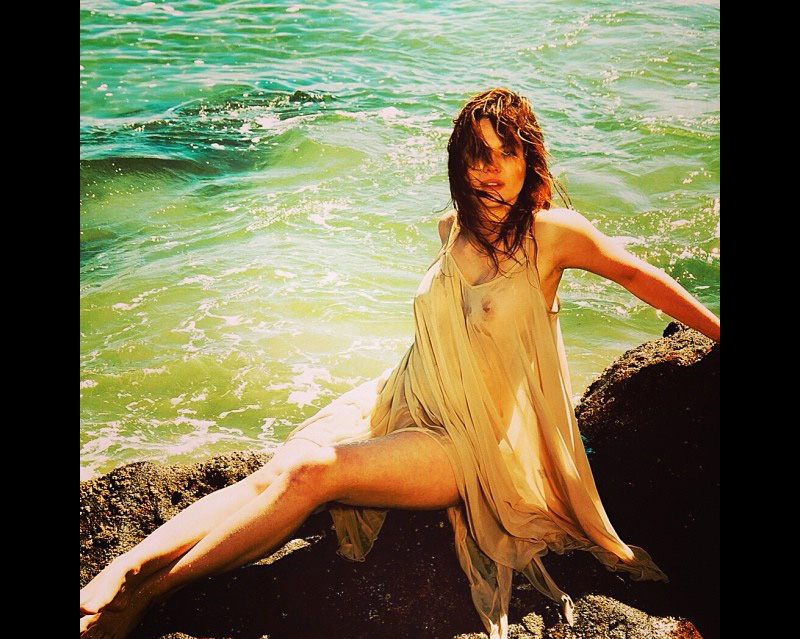 Kali Thorne Posing Wet and in See Through Teddie