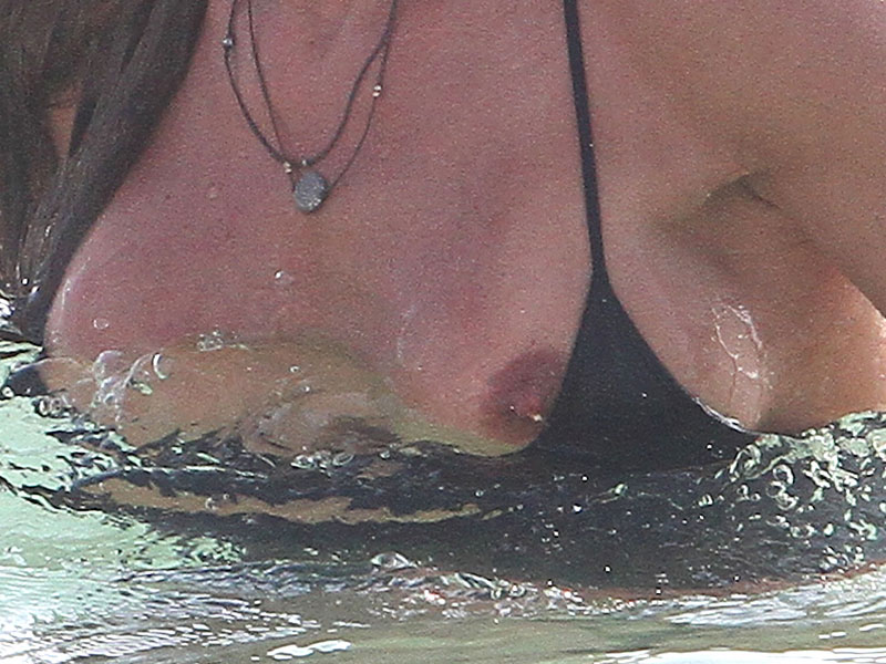 Real Housewives of NY’s Kelly Bensimon Bikini Nip Slip