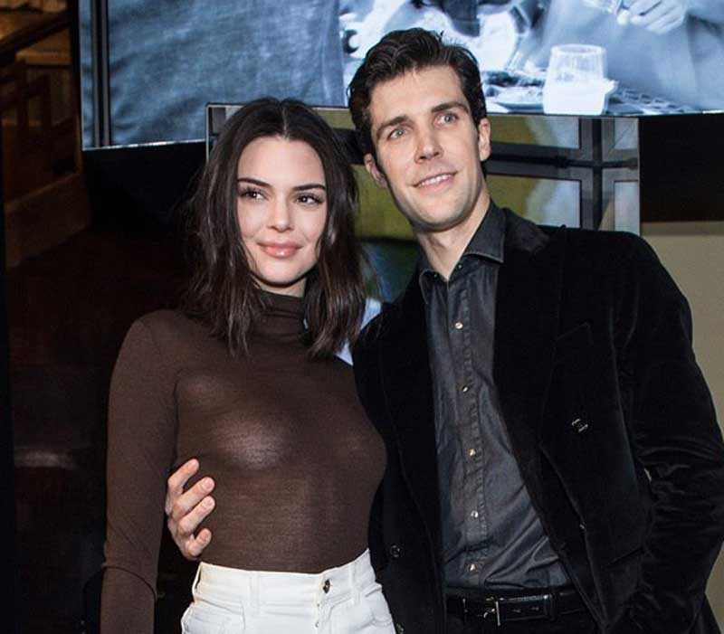 Kendall Jenner Wearing a Tight & Sheer Top