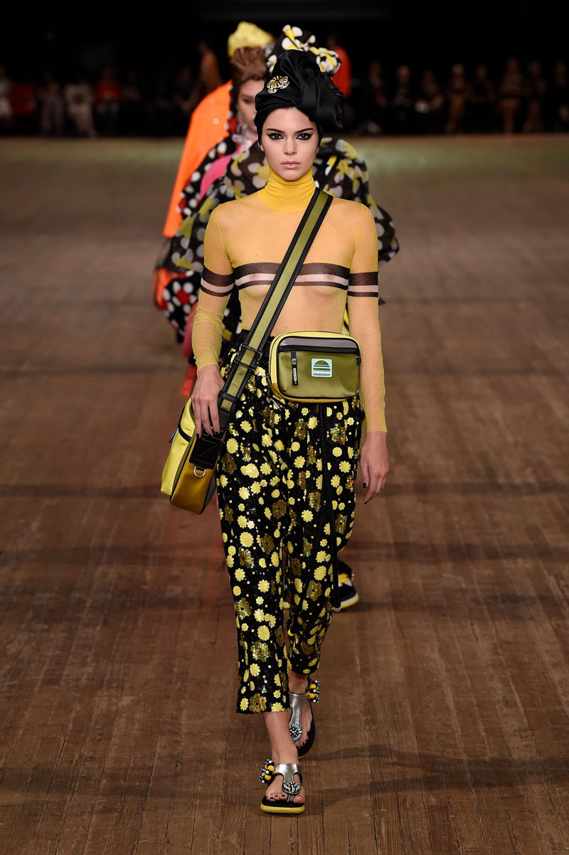 Kendall Jenner on the Runway in See Through Top