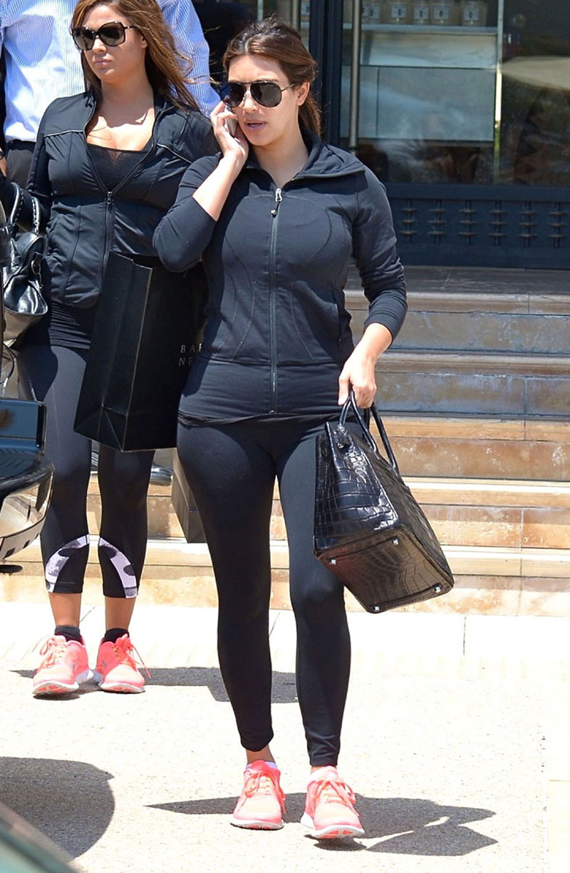 Kim Kardashian on the Move and Sharing her Cameltoe