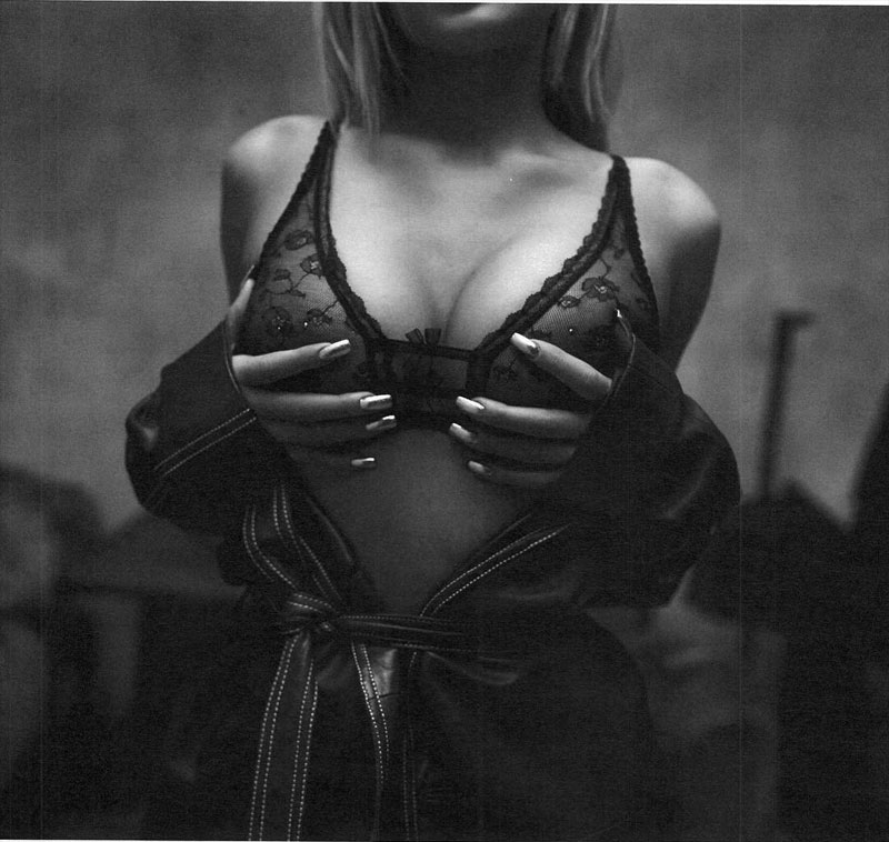 Kylie Jenner Nipples in her Lacey See Through Bra