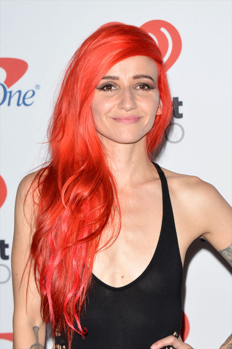 Lights Caught Braless in See Through Black Dress