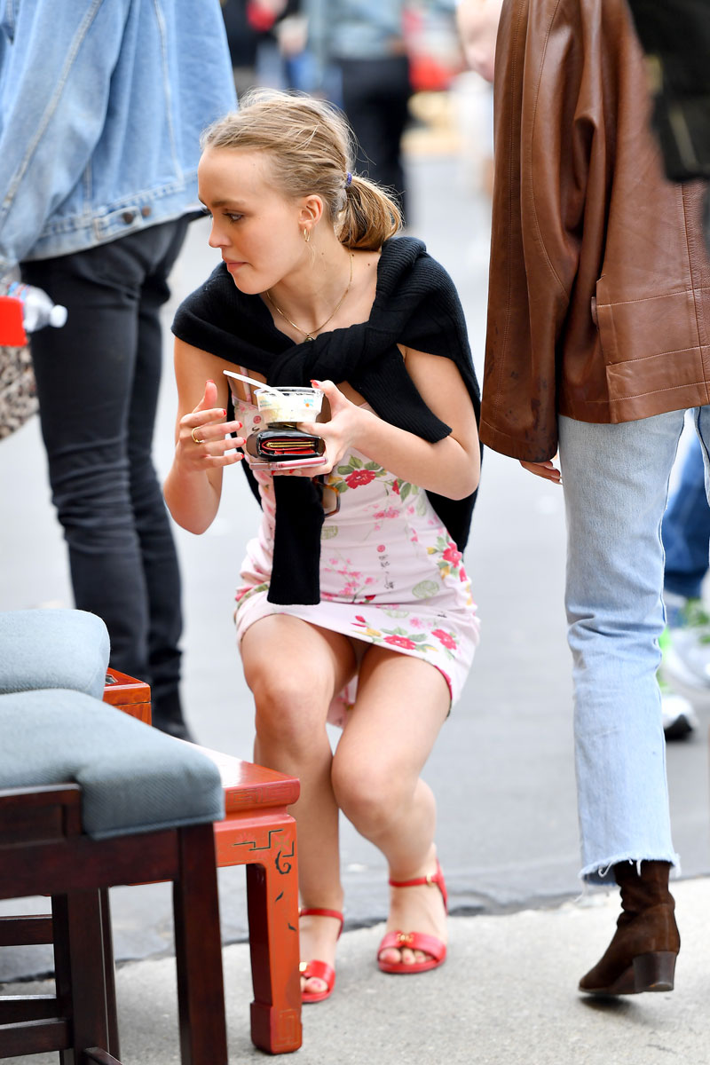 Lily Rose Depp Pantie Upskirt