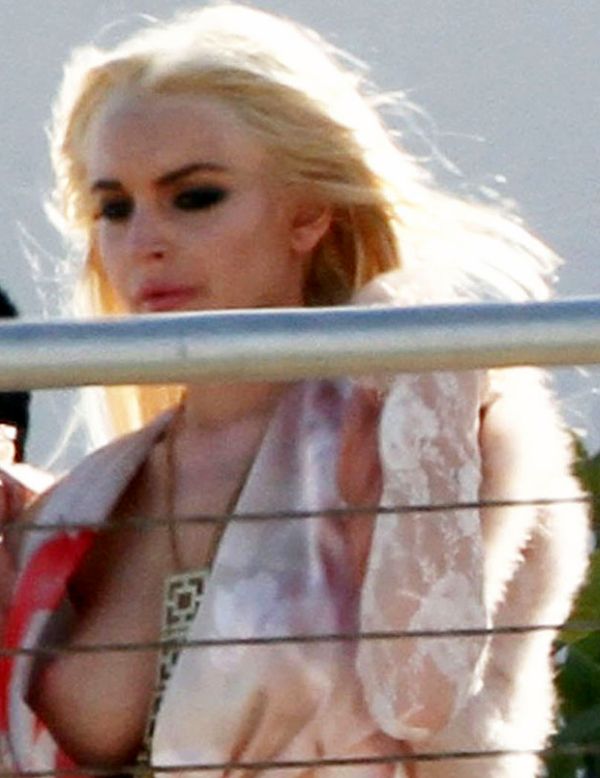 Lindsay Lohan Panty Upskirt And Tit Shot. Click Pic For More!