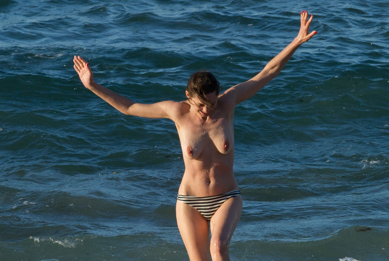 Marion Cotillard Topless in the Ocean