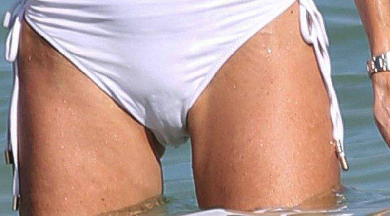 Melissa Odabash Serious Cameltoe at the Beach