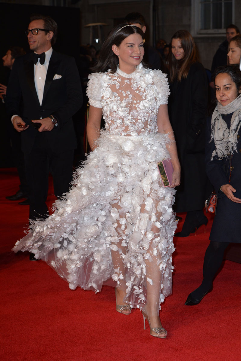 Natalie Messenet Nipple Slip on the Red Carpet