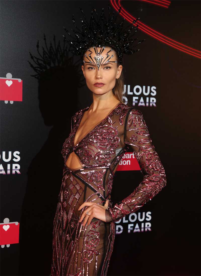 Natasha Poly Nipples in Sheer Dress