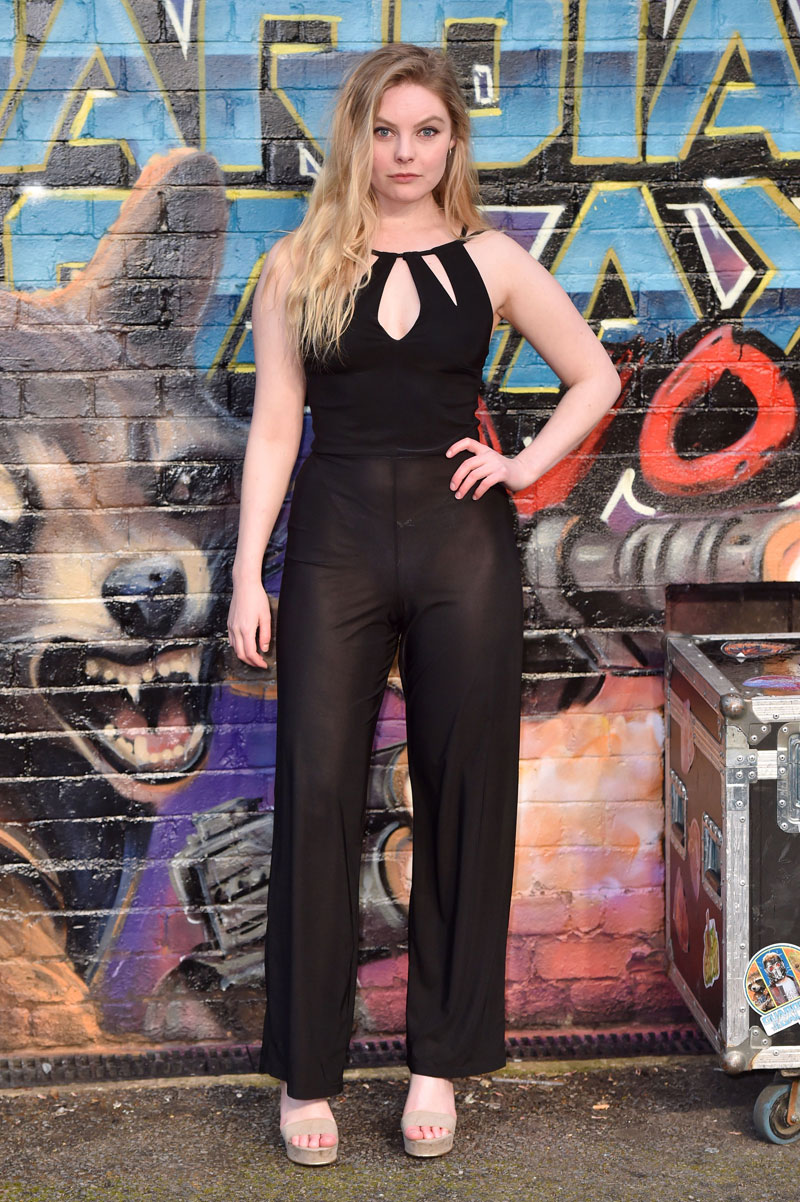 Nell Hudson Cute Thong in See Through Pants