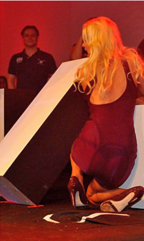 Paris Hilton Panties In See Through Dress