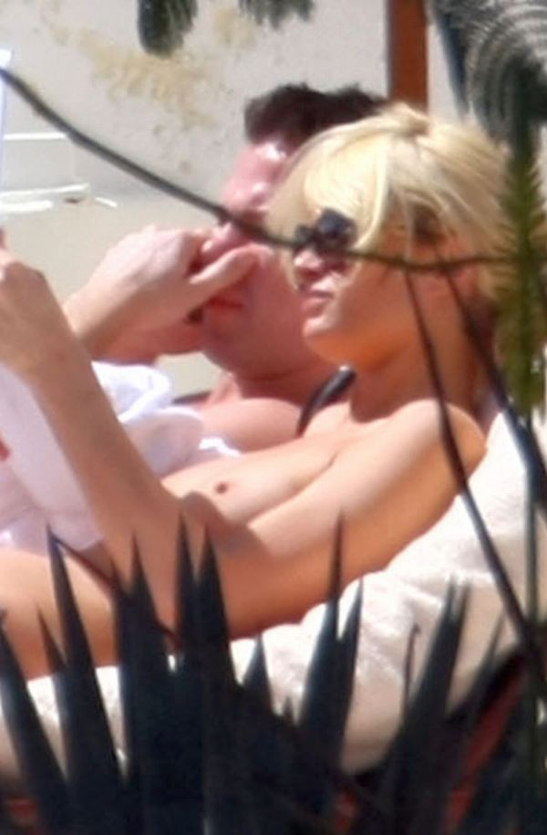 Paris Hilton Topless Sun Bathing