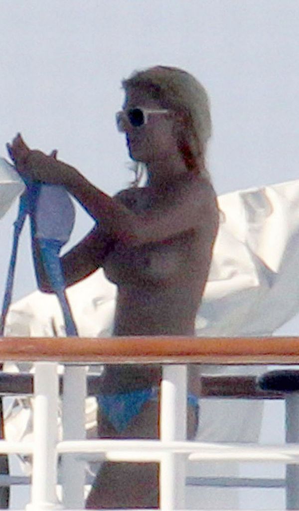 Paris Hilton Topless Yacht Club