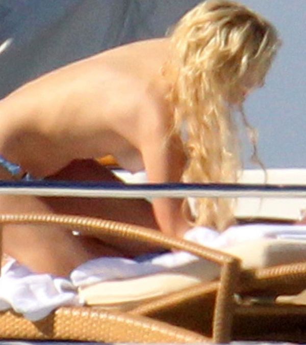 Paris Hilton Topless Yacht Club