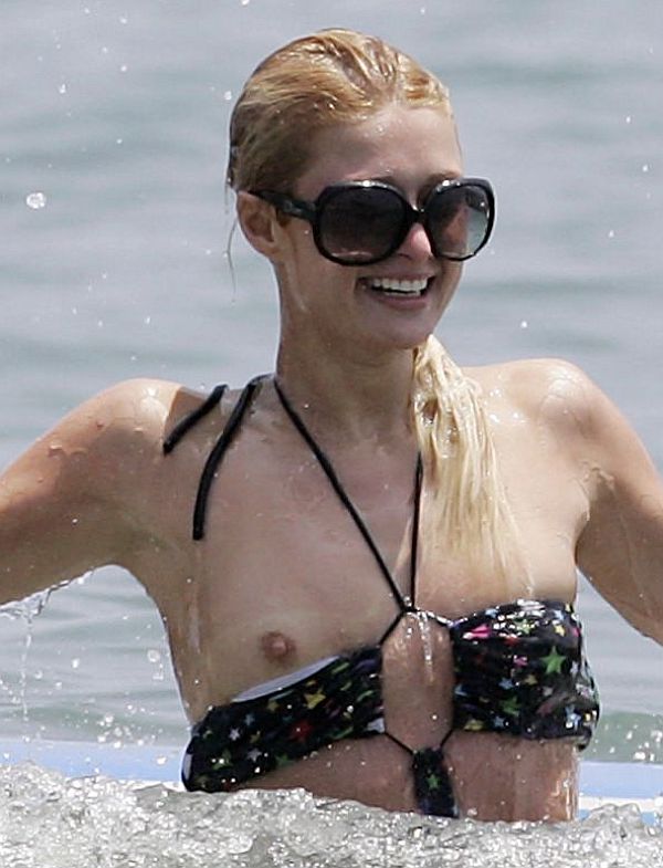 Paris Hilton Bikini Went Wrong Nip Slip