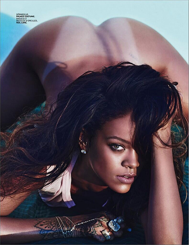 Rihanna Topless & Bottomless for Lui Magazine