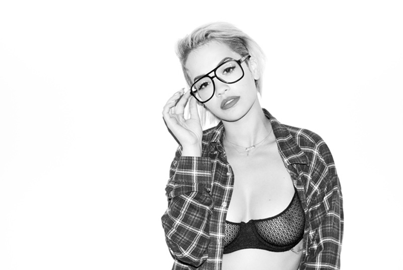 Rita Ora in her See Through Bra for Terry Richardson