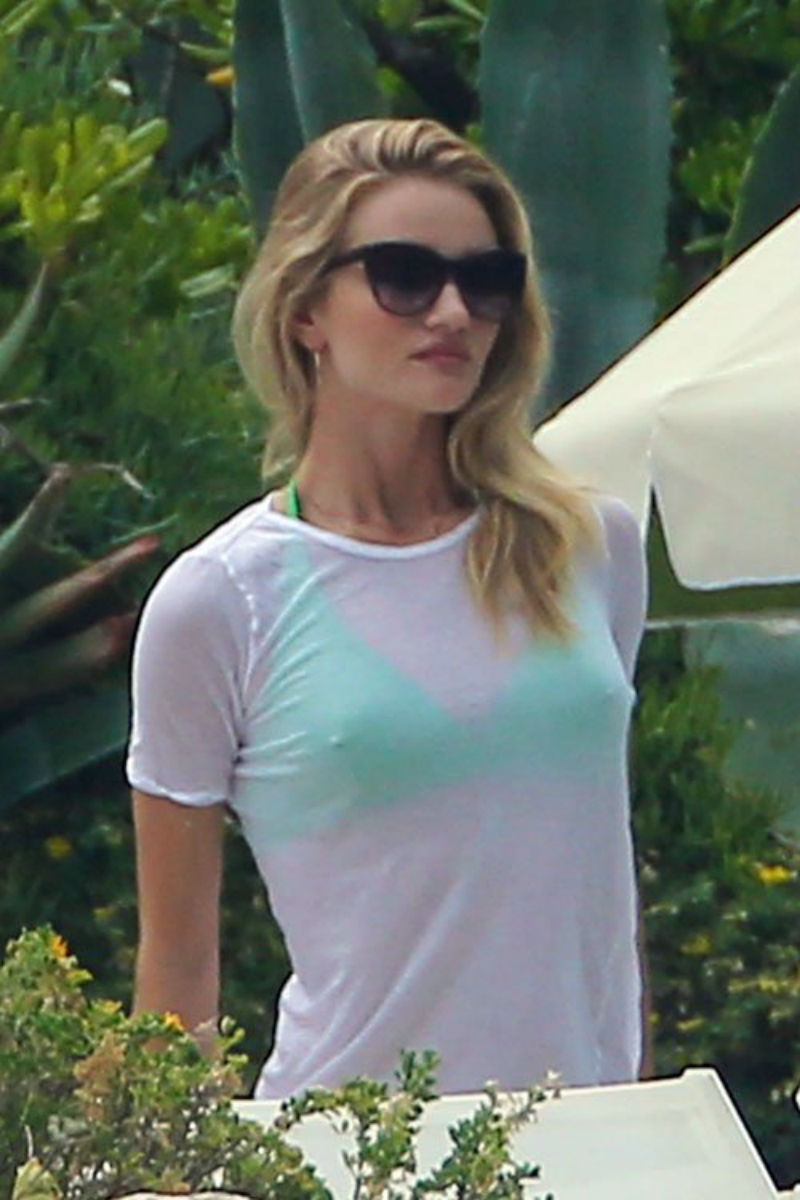 Rosie Huntington-Whiteley Pokies in the Garden
