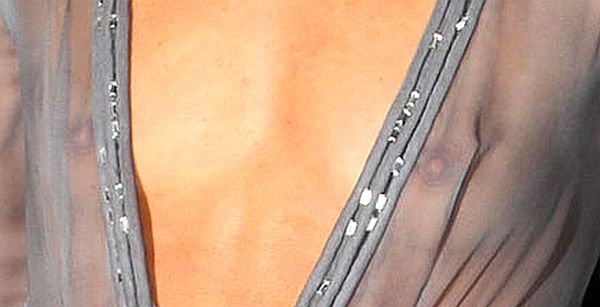 Tara Palmer-Tomkinson See through Dress And Nipples Shots