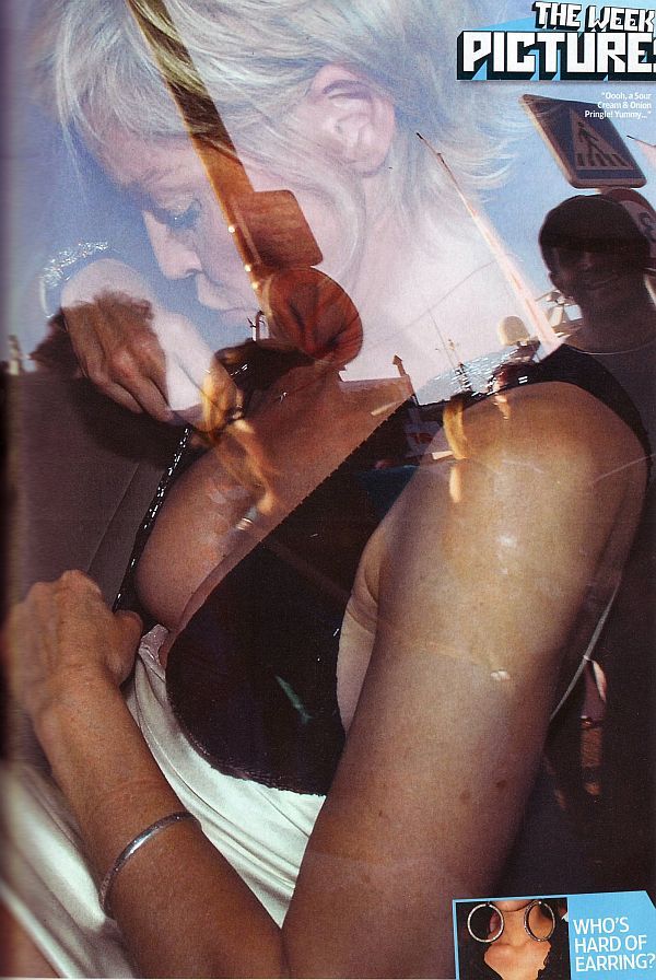 Sharon Stone Nip Slip, While She Examines And Cups Her Other Boob