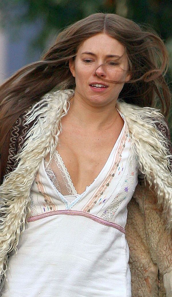 Sienna Miller See Through Dress Shows Off Nips