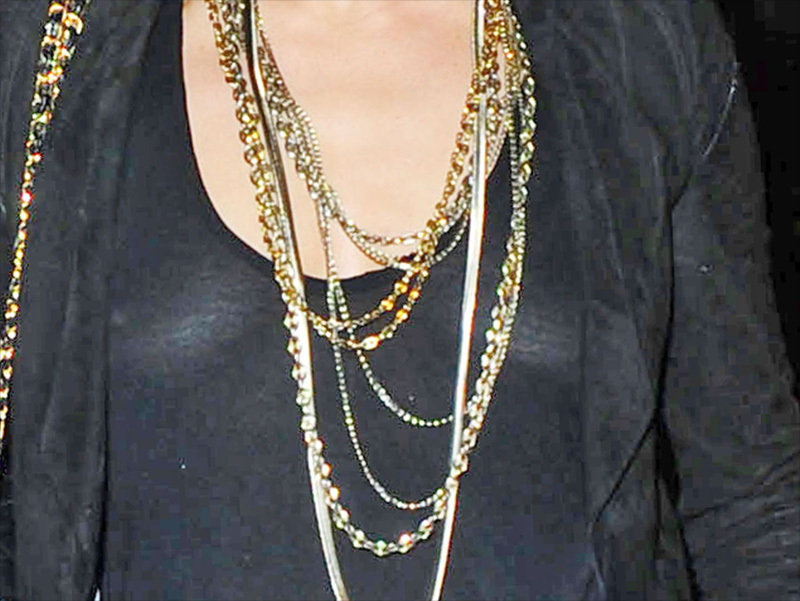 Sophie Anderton Braless in See Through Black Top