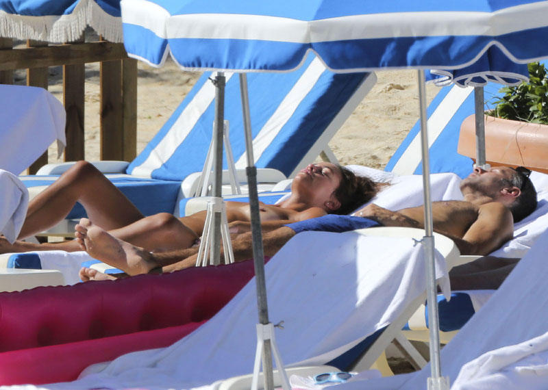 Stacey Cooke Caught Topless Sunbathing