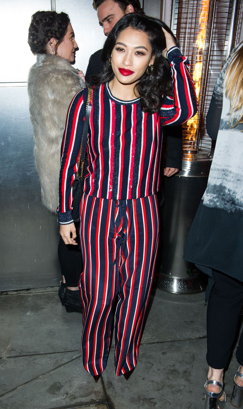 Vanessa White Nipples in Slightly See Through Jumper